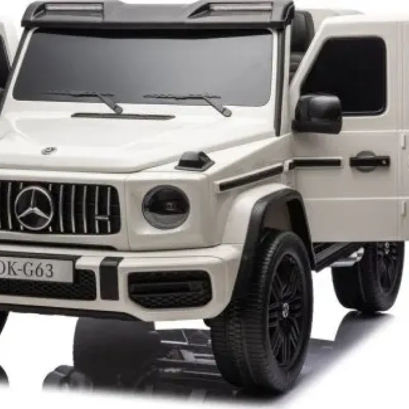 Дитяча акумуляторна машинка Mercedes Benz G63 AMG XXL Біла
