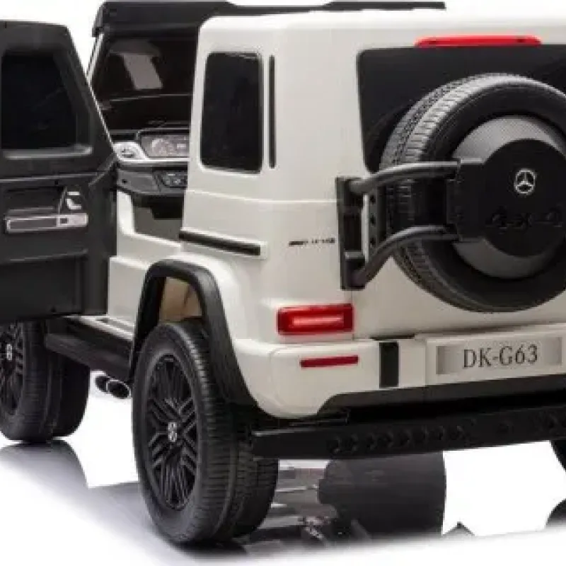 Дитяча акумуляторна машинка Mercedes Benz G63 AMG XXL Біла