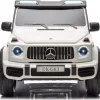 Дитяча акумуляторна машинка Mercedes Benz G63 AMG XXL Біла