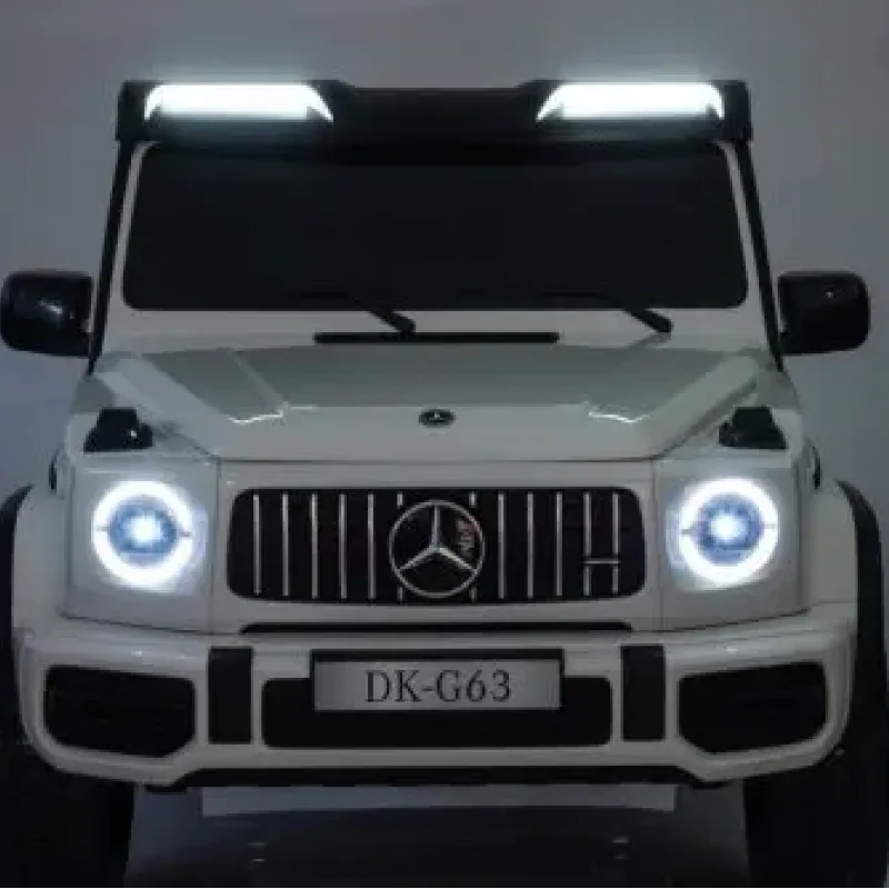 Дитяча акумуляторна машинка Mercedes Benz G63 AMG XXL Біла