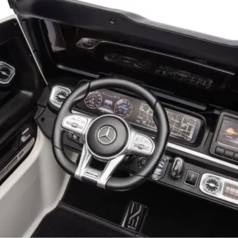 Дитяча акумуляторна машинка Mercedes Benz G63 AMG XXL Біла