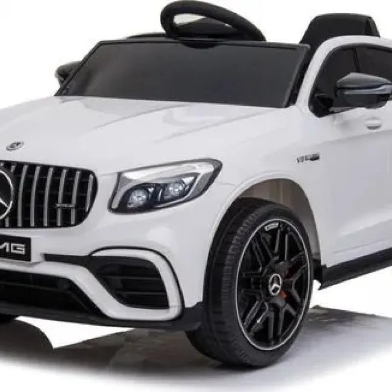 Дитяча акумуляторна машинка Mercedes Benz GLC63S Біла