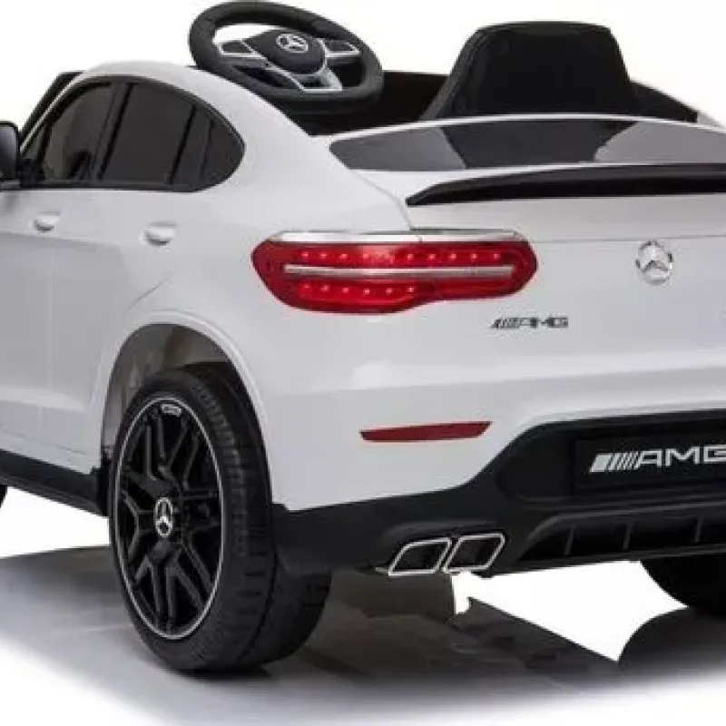 Дитяча акумуляторна машинка Mercedes Benz GLC63S Біла