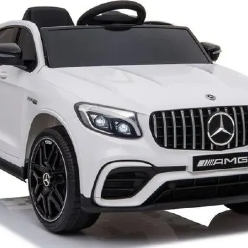 Дитяча акумуляторна машинка Mercedes Benz GLC63S Біла
