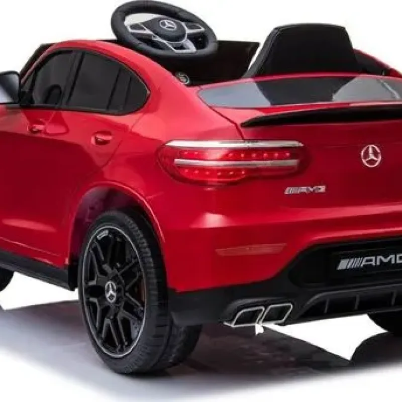 Дитяча акумуляторна машинка Mercedes Benz GLC63S Червона