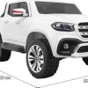 Дитяча акумуляторна машинка Mercedes Benz X-Class Біла Дитяча акумуляторна машинка Mercedes Benz X-Class Біла