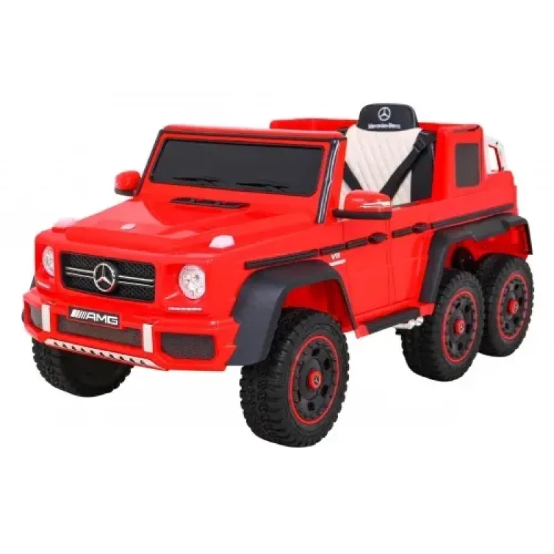 Дитяча акумуляторна машинка Mercedes G63 AMG Червона Дитяча акумуляторна машинка Mercedes G63 AMG Червона
