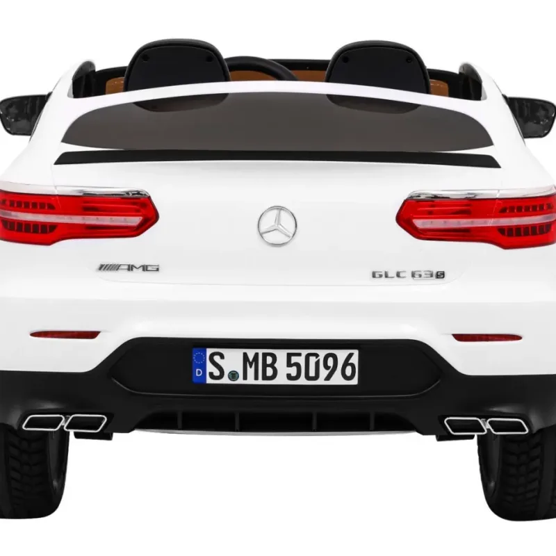 Дитяча акумуляторна машинка Mercedes GLC 63S Біла