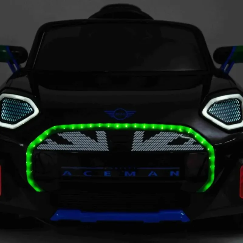 Дитяча акумуляторна машинка Mini Concept Aceman Чорна Дитяча акумуляторна машинка Mini Concept Aceman Чорна