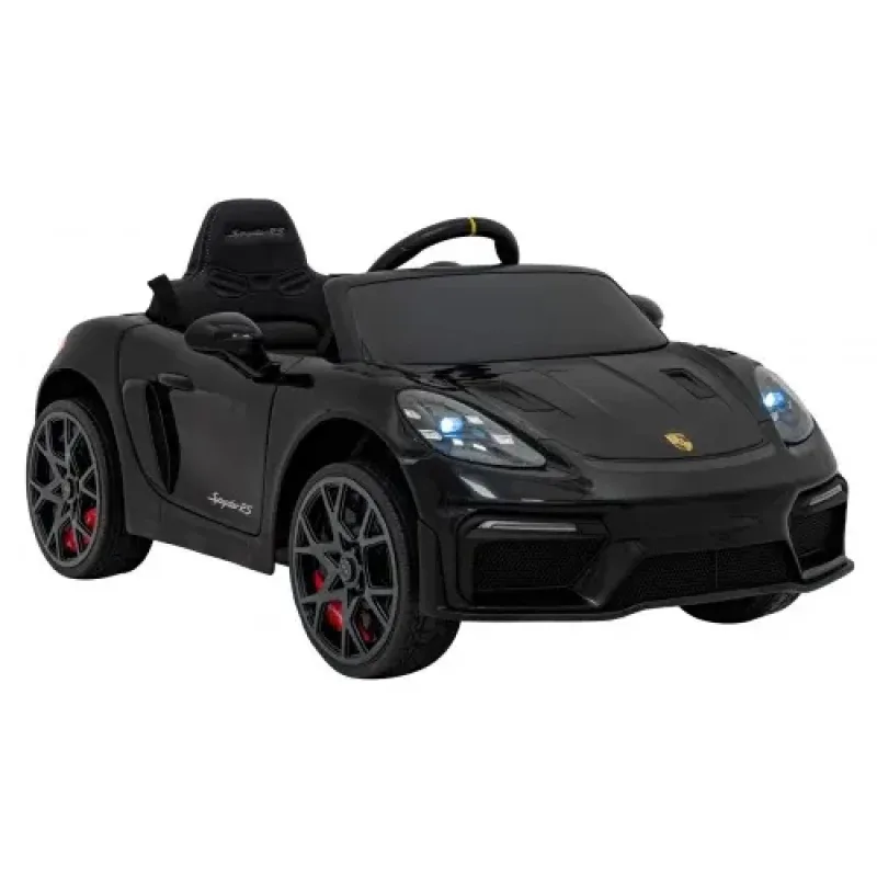 Дитяча акумуляторна машинка Porsche 718 MP4 Чорна Дитяча акумуляторна машинка Porsche 718 MP4 Чорна