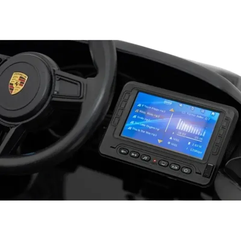 Дитяча акумуляторна машинка Porsche 718 MP4 Чорна Дитяча акумуляторна машинка Porsche 718 MP4 Чорна