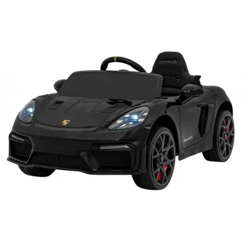 Дитяча акумуляторна машинка Porsche 718 MP4 Чорна Дитяча акумуляторна машинка Porsche 718 MP4 Чорна