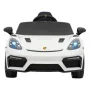 Дитяча акумуляторна машинка Porsche 718 фарбована Біла