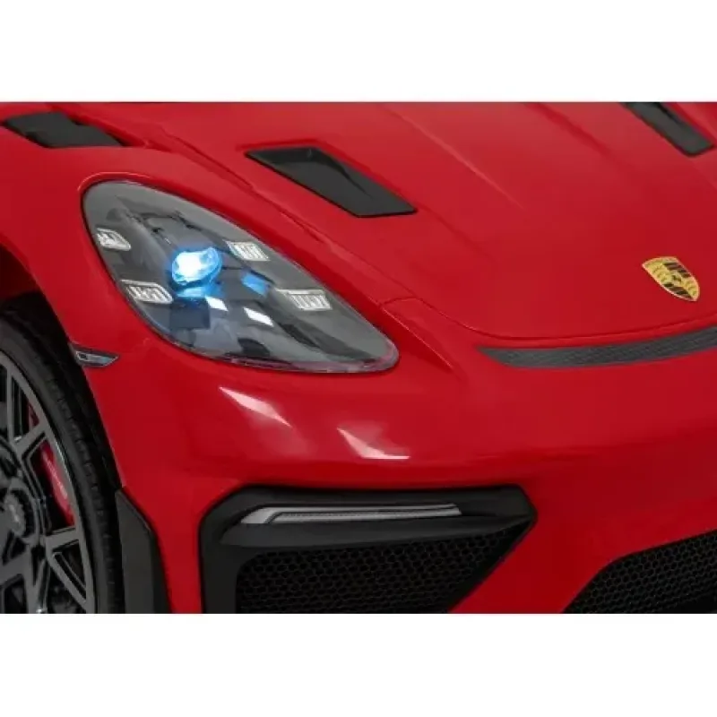 Дитяча акумуляторна машинка Porsche 718 Червона