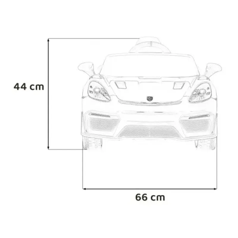 Дитяча акумуляторна машинка Porsche 718 Червона