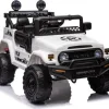 Дитяча акумуляторна машинка Toyota FJ Cruiser Біла