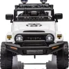Дитяча акумуляторна машинка Toyota FJ Cruiser Біла