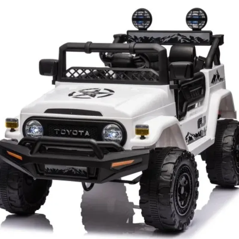 Дитяча акумуляторна машинка Toyota FJ Cruiser Біла
