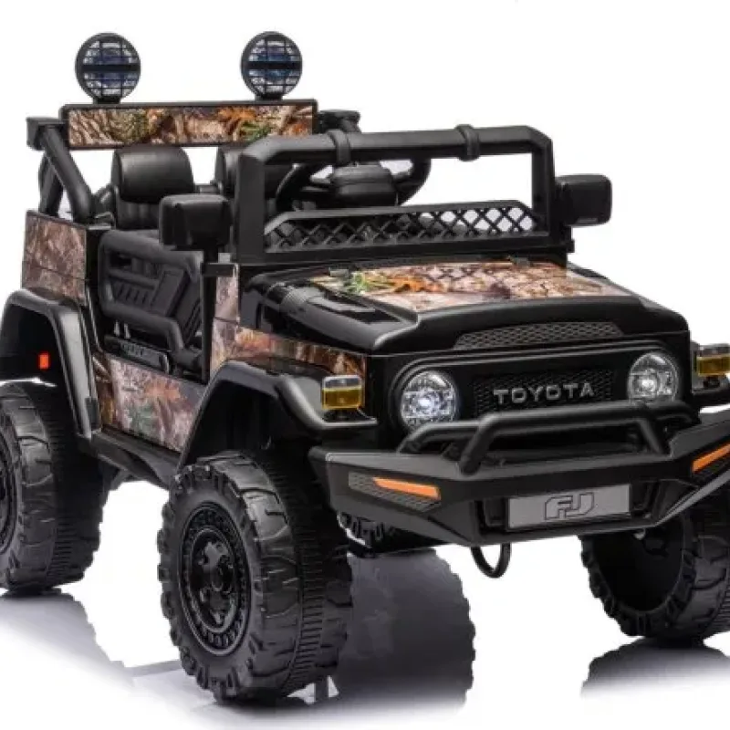 Дитяча акумуляторна машинка Toyota FJ Cruiser Чорна