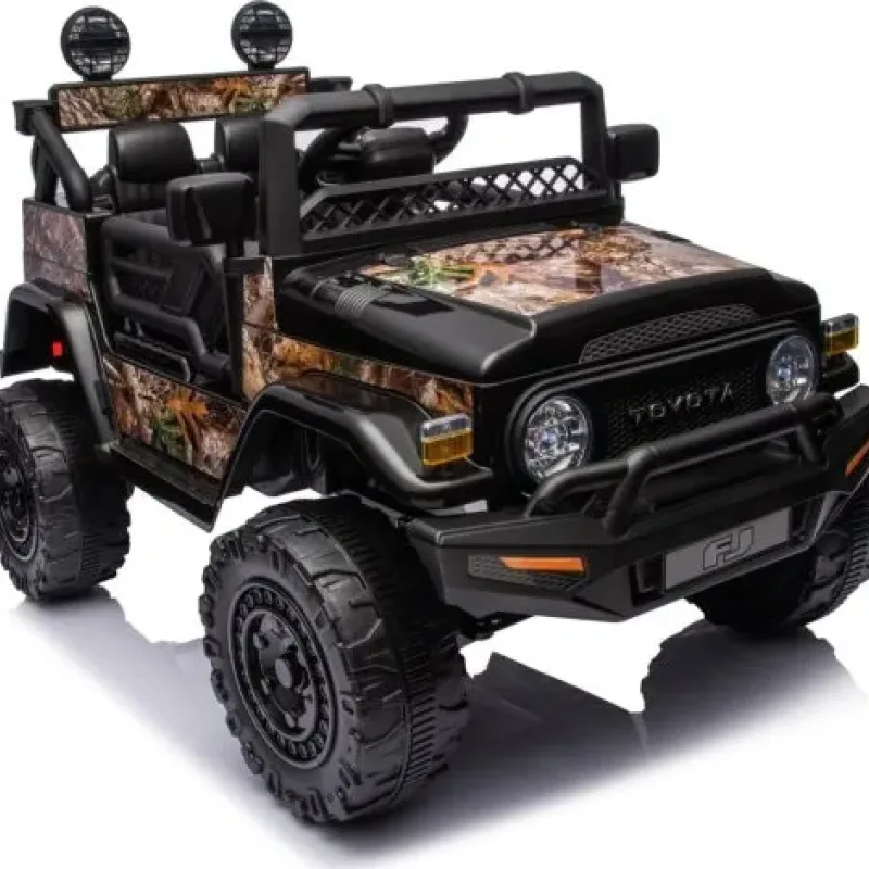 Дитяча акумуляторна машинка Toyota FJ Cruiser Чорна