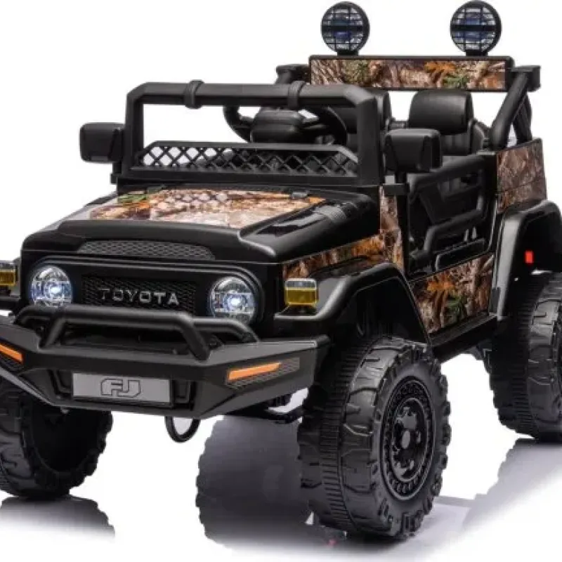 Дитяча акумуляторна машинка Toyota FJ Cruiser Чорна