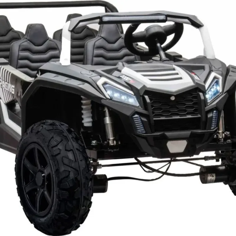 Дитяча акумуляторна машинка Баггі ATV RACING UTV2000 з літій-іонним акумулятором, біла