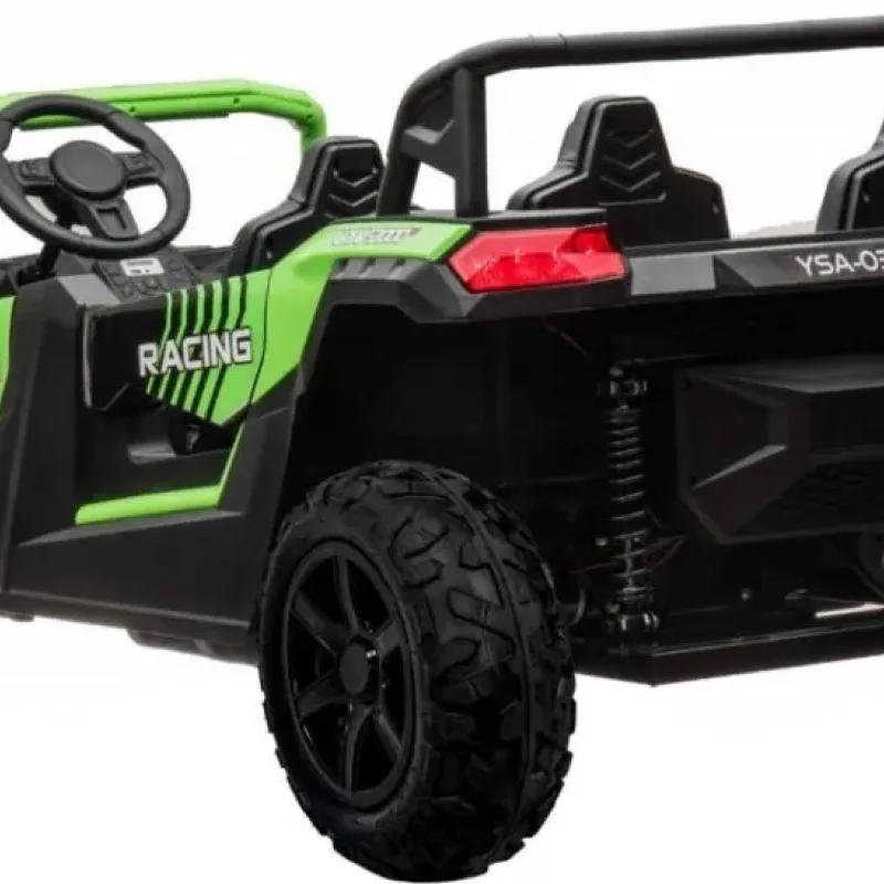 Дитяча акумуляторна машинка Баггі ATV RACING UTV2000 з літій-іонним акумулятором, зелена