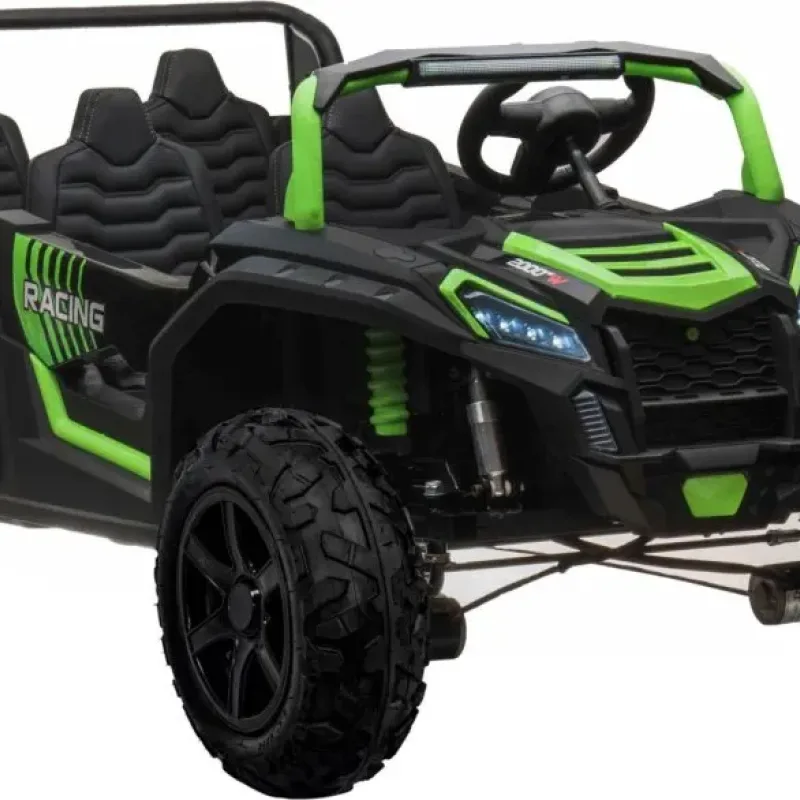Дитяча акумуляторна машинка Баггі ATV RACING UTV2000 з літій-іонним акумулятором, зелена