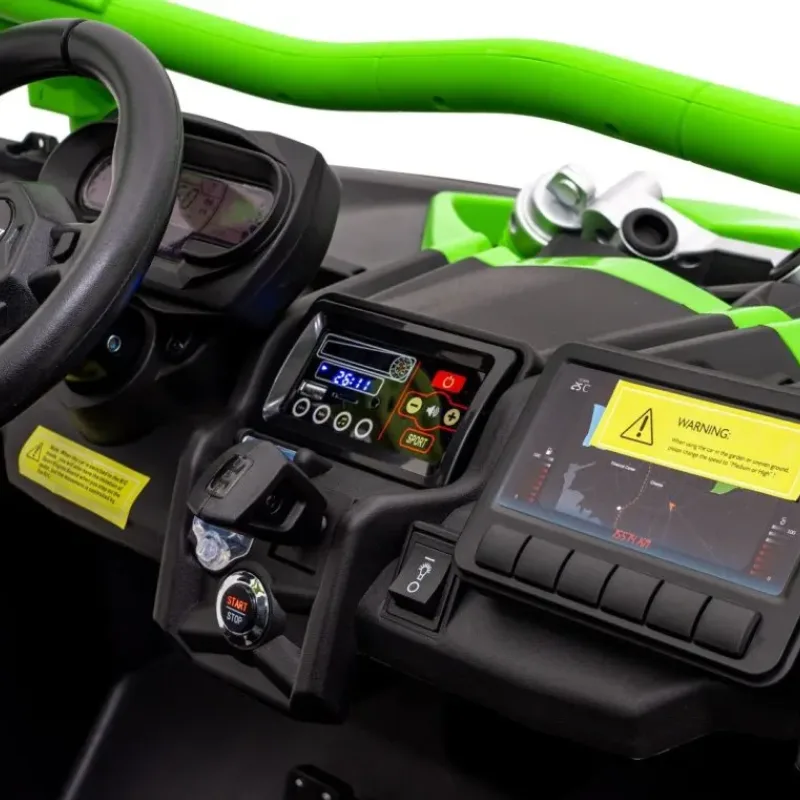 Дитяча акумуляторна машинка Баггі Maverick Turbo RR Green Дитяча акумуляторна машинка Баггі Maverick Turbo RR Green