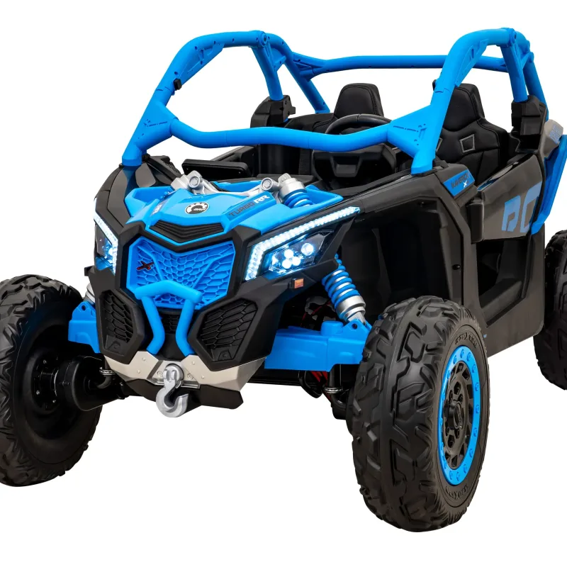 Дитяча акумуляторна машинка Баггі Maverick Turbo RR Блакитна Дитяча акумуляторна машинка Баггі Maverick Turbo RR Блакитна
