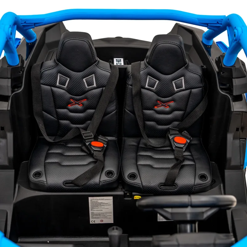 Дитяча акумуляторна машинка Баггі Maverick Turbo RR Блакитна Дитяча акумуляторна машинка Баггі Maverick Turbo RR Блакитна