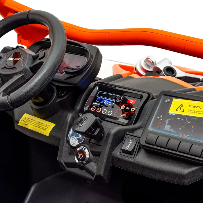 Дитяча акумуляторна машинка Баггі Maverick Turbo RR Помаранчева