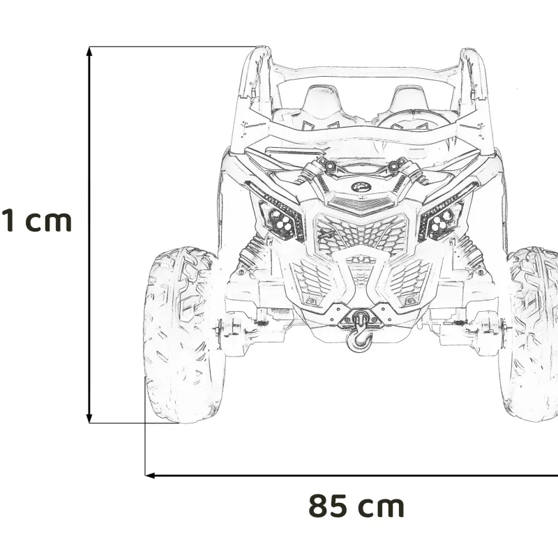Дитяча акумуляторна машинка Баггі Maverick Turbo RR Помаранчева