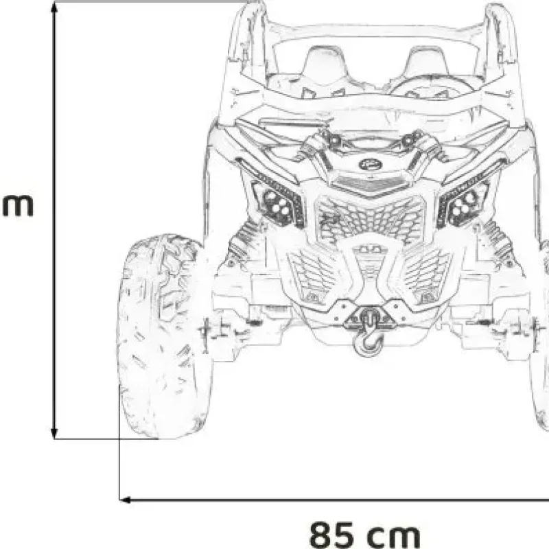 Дитяча акумуляторна машинка Баггі Maverick Turbo RR Чорна Дитяча акумуляторна машинка Баггі Maverick Turbo RR Чорна