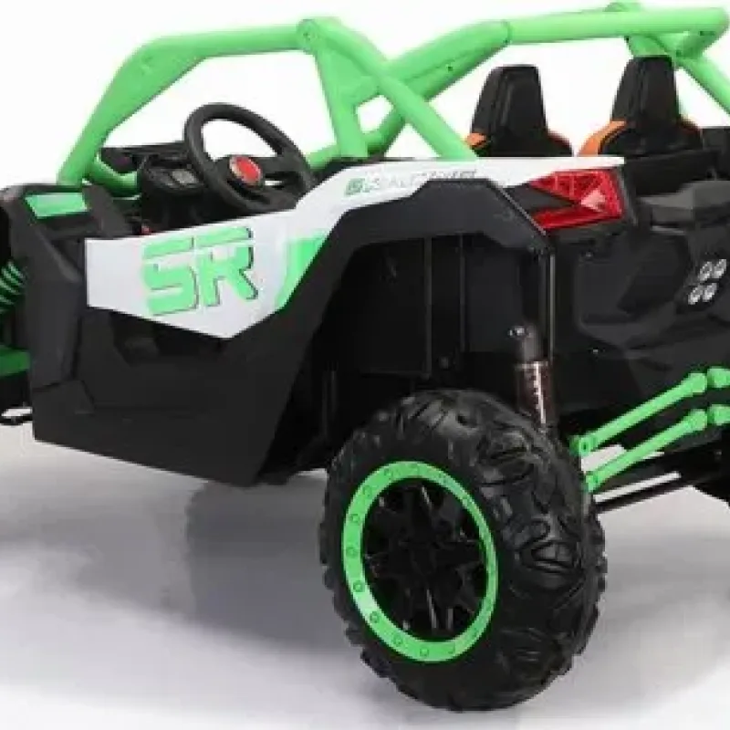 Дитяча акумуляторна машинка Баггі SR SUPER 66 Зелена