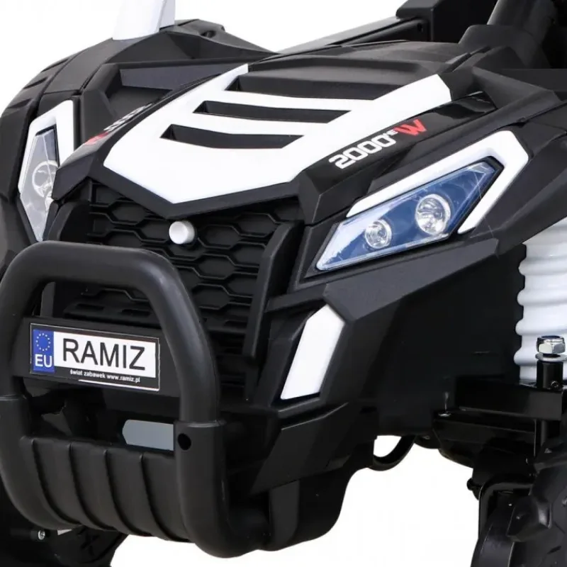 Дитяча акумуляторна машинка Баггі UTV 2000M Racing Battery Car, біла Дитяча акумуляторна машинка Баггі UTV 2000M Racing Battery Car, біла
