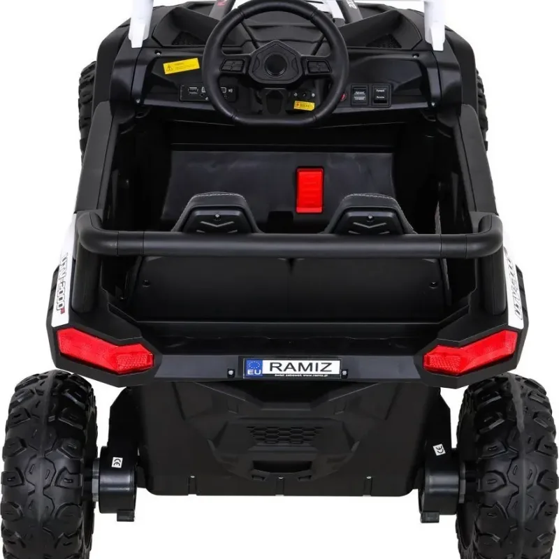 Дитяча акумуляторна машинка Баггі UTV 2000M Racing Battery Car, біла Дитяча акумуляторна машинка Баггі UTV 2000M Racing Battery Car, біла