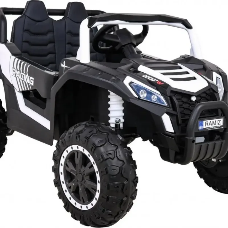 Дитяча акумуляторна машинка Баггі UTV 2000M Racing Battery Car, біла Дитяча акумуляторна машинка Баггі UTV 2000M Racing Battery Car, біла