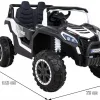 Дитяча акумуляторна машинка Баггі UTV 2000M Racing Battery Car, біла Дитяча акумуляторна машинка Баггі UTV 2000M Racing Battery Car, біла