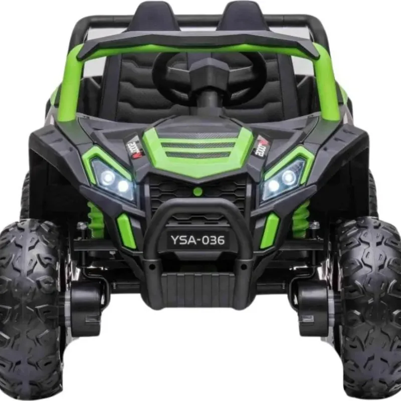 Дитяча акумуляторна машинка Баггі UTV 2000M Racing, зелена