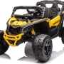 Дитячий акумуляторний квадроцикл CAN-AM Maverick Жовтий