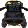 Дитячий акумуляторний квадроцикл CAN-AM Maverick Жовтий