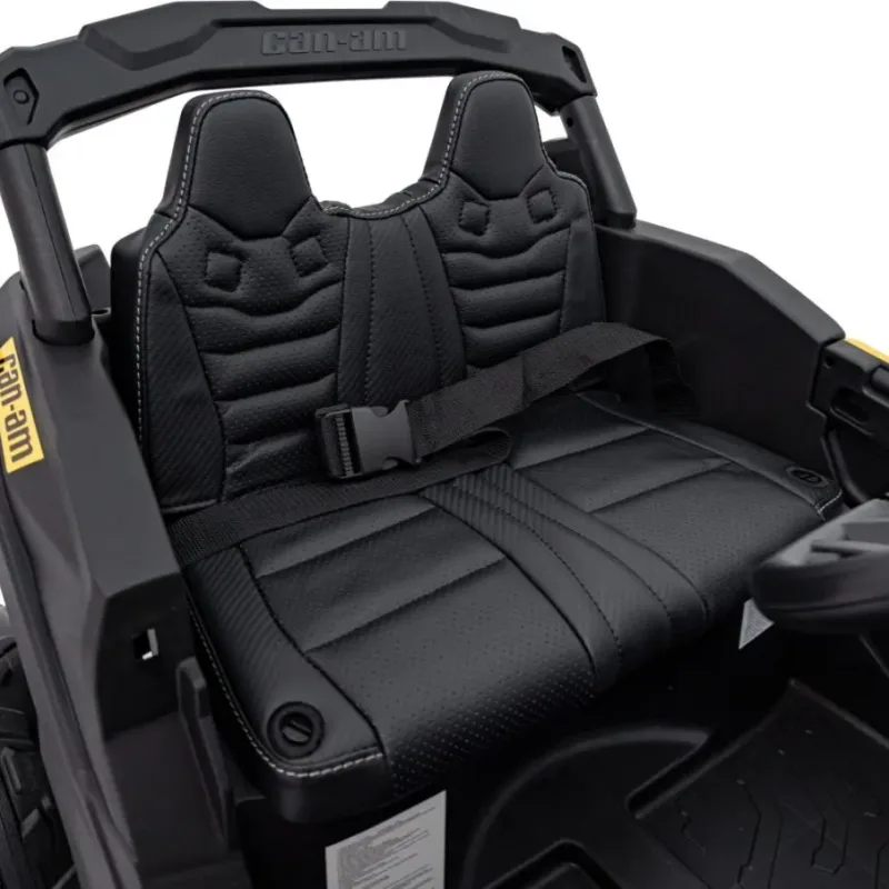 Дитячий акумуляторний квадроцикл CAN-AM Maverick Жовтий
