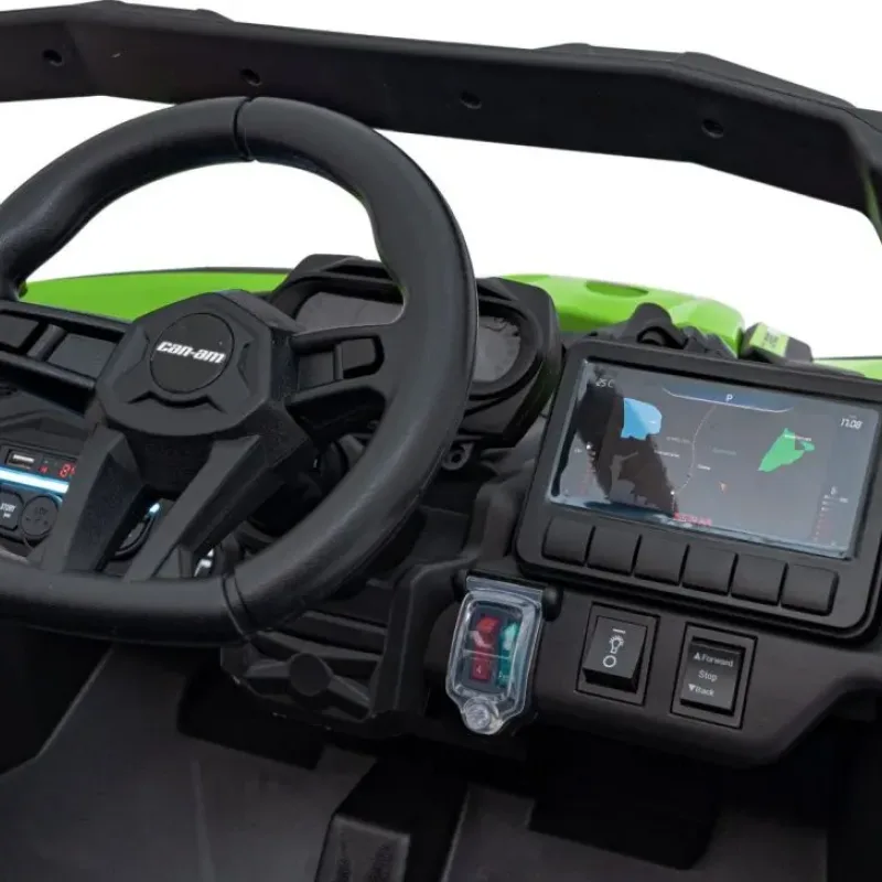 Дитячий акумуляторний квадроцикл CAN-AM Maverick Зелений