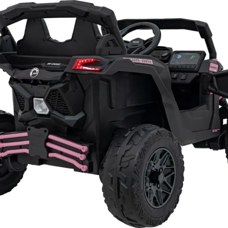 Дитячий акумуляторний квадроцикл CAN-AM Maverick рожевий