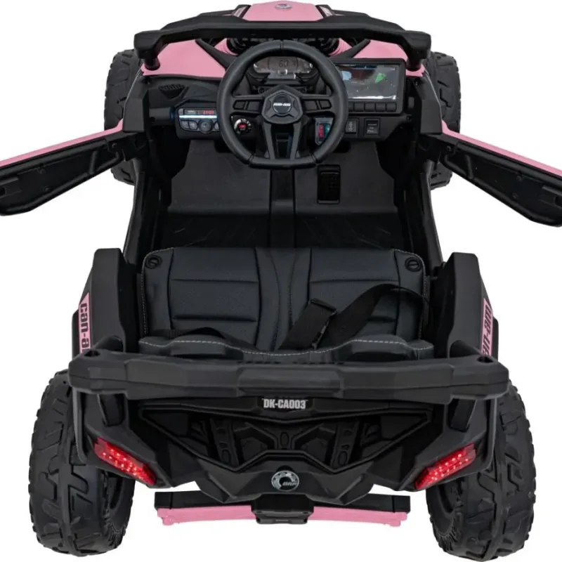 Дитячий акумуляторний квадроцикл CAN-AM Maverick рожевий