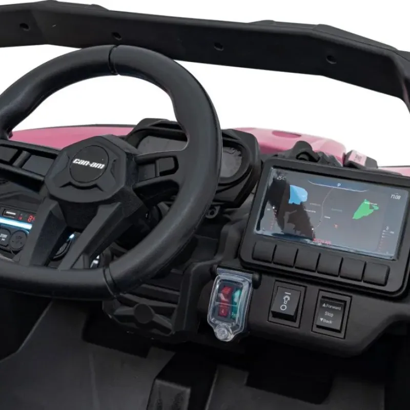 Дитячий акумуляторний квадроцикл CAN-AM Maverick рожевий