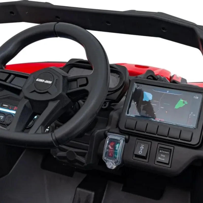 Дитячий акумуляторний квадроцикл CAN-AM Maverick Червоний