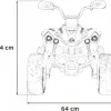 Дитячий акумуляторний квадроцикл Maverick Quad  Коричневий