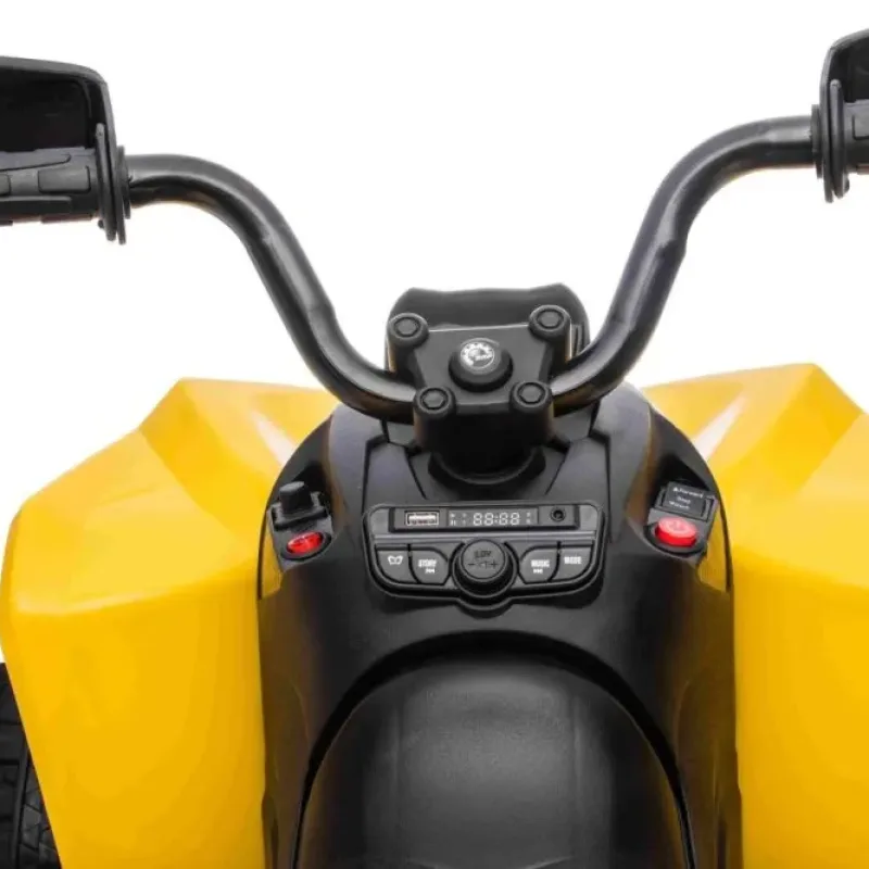 Дитячий акумуляторний квадроцикл Maverick Quad Жовтий